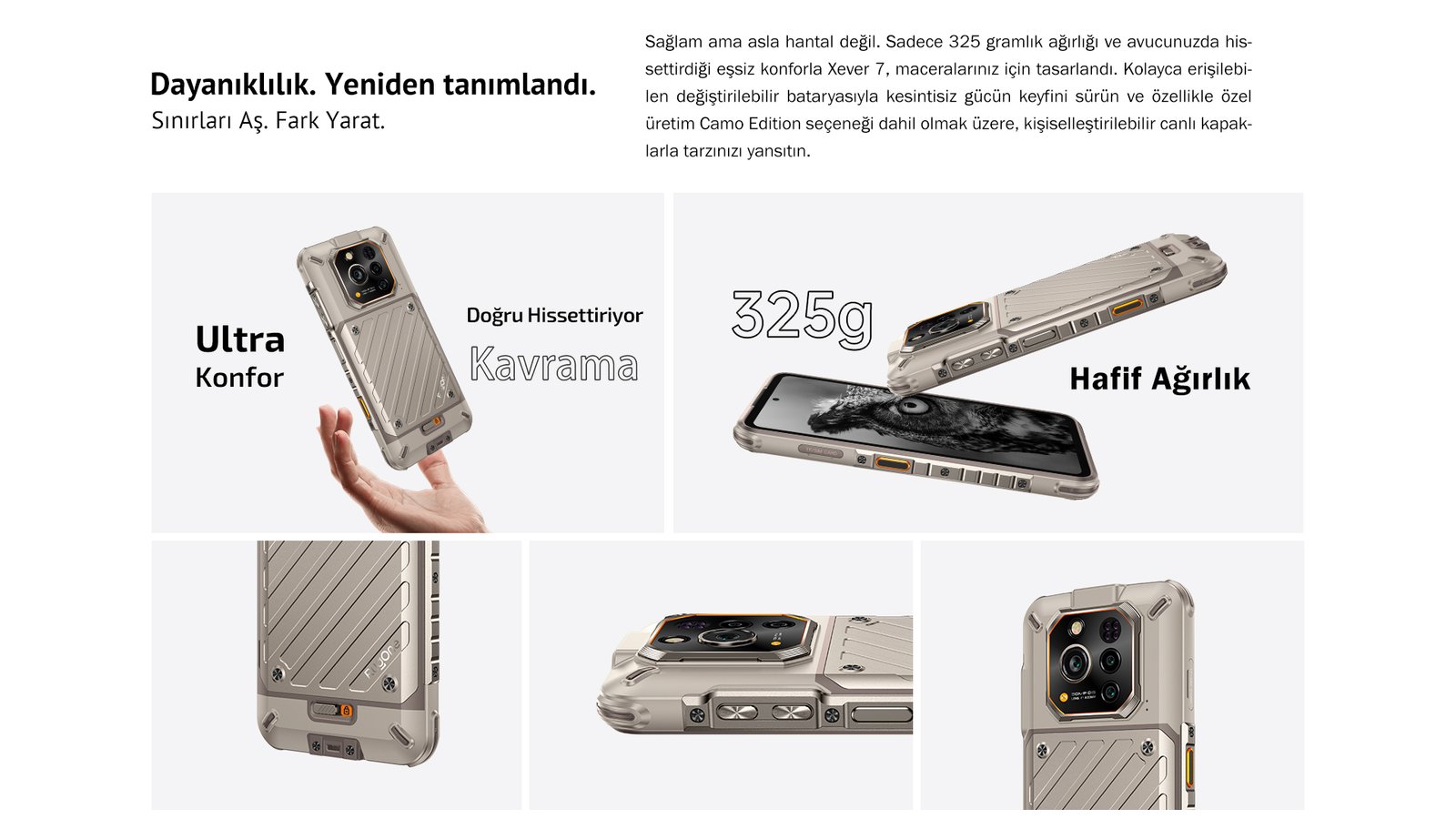 4 Welio RugOne Xever 7 hafif en sağlam telefon
