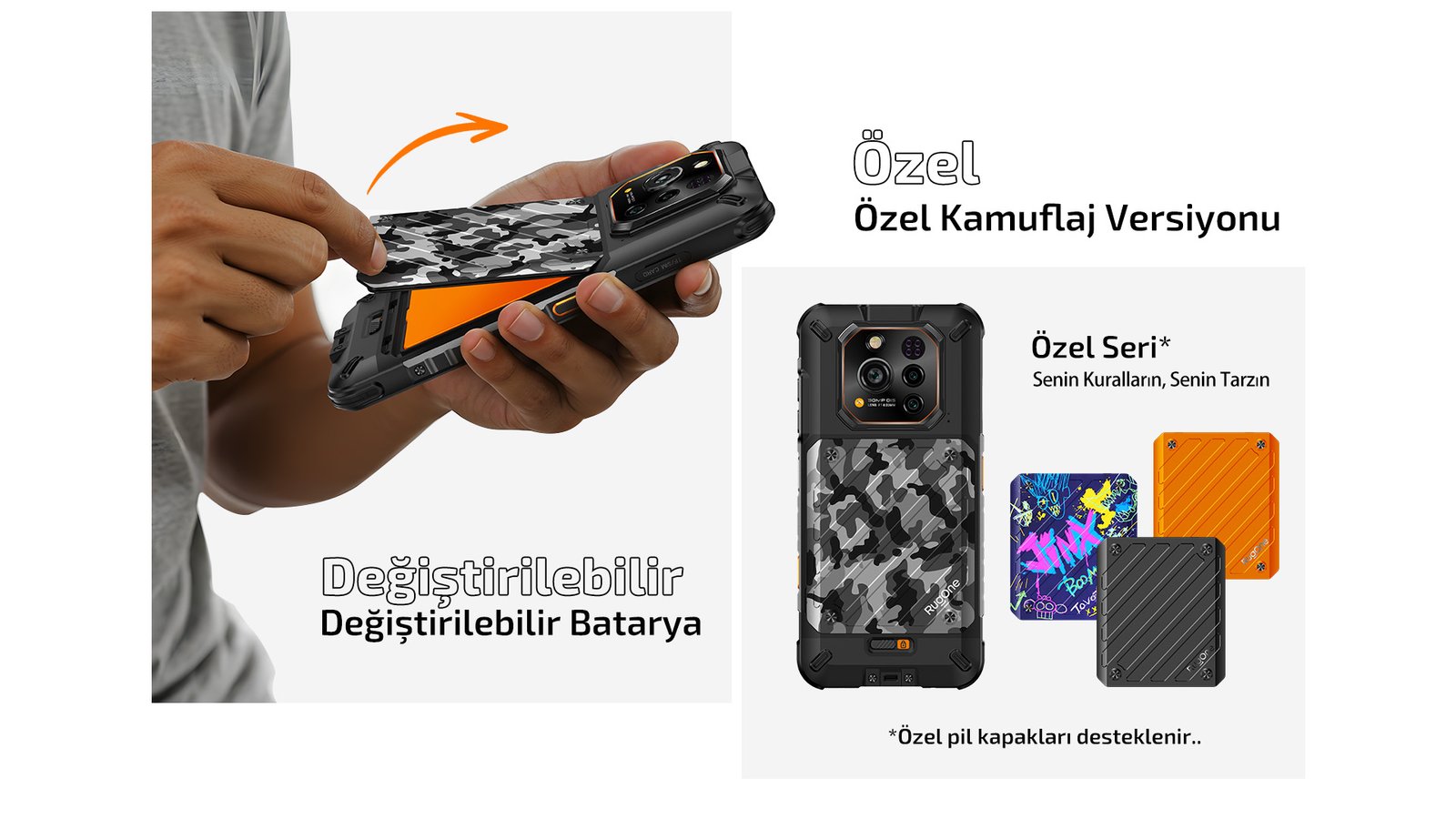 5 Welio RugOne Xever 7 değiştirilebilir batarya ile şarj sorununu kaldırın